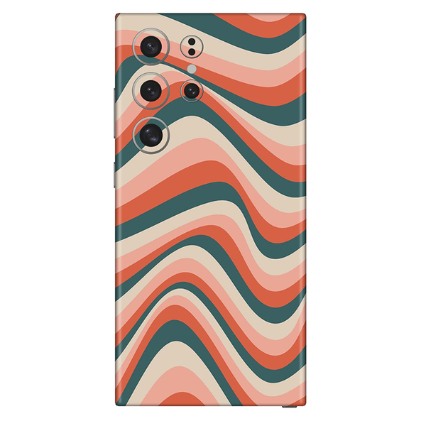 Samsung S22 Peachy Teel Blue Mobile Skin