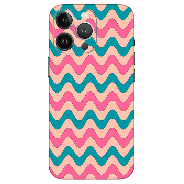 Iphone 12 Series Pink Blue Retro Waves Mobile Skin