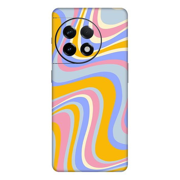 Oneplus 11 Series Rainbow Yellow Swirl Mobile Skin