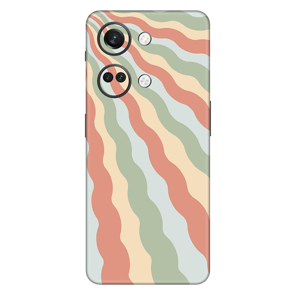 OnePlus Nord 3 Series Peach Retro Waves Mobile Skin