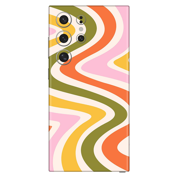 Samsung galaxy s22 Series Dark Green Swirl Mobile Skin