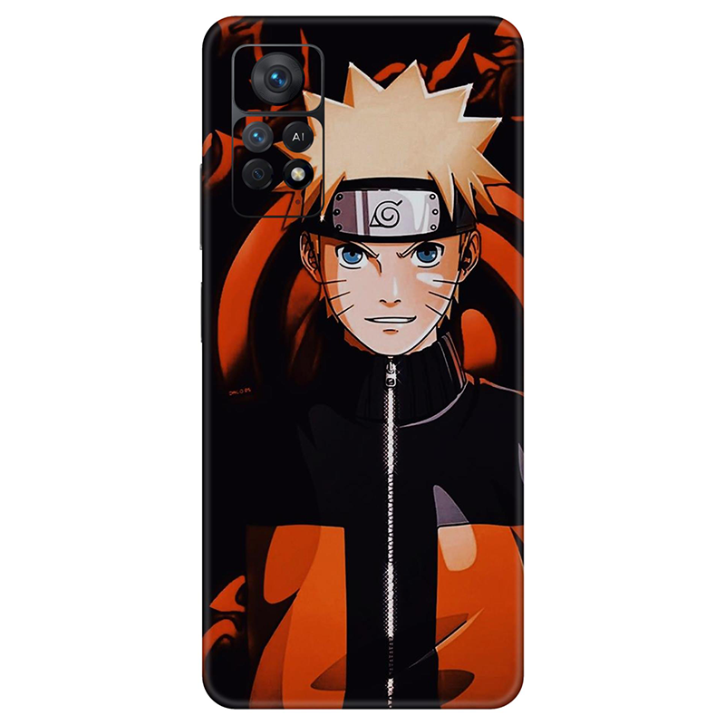 Xiaomi Redmi Note 11 Series Naruto Orange & Black Mobile Skin