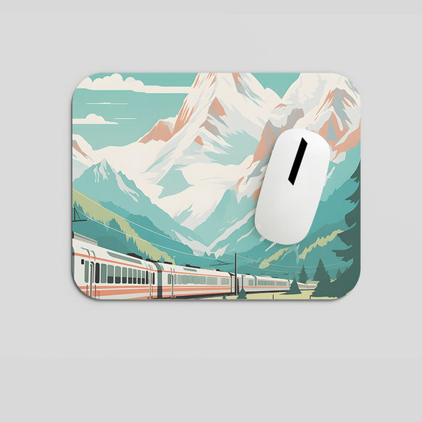 Melodyshoo iconic Switzerland Mountion view Mousepad