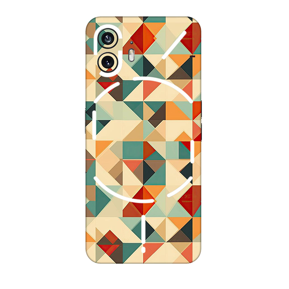 Nothing Series Multicolored Square Geometric Mobile Skin