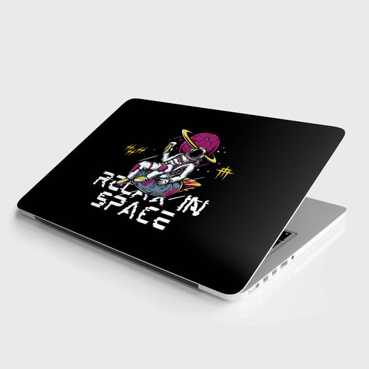 Relax in space laptop skin