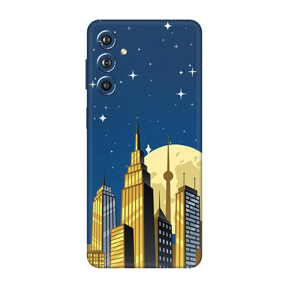 Samsung F Series Night Scenery City Mobile Skin