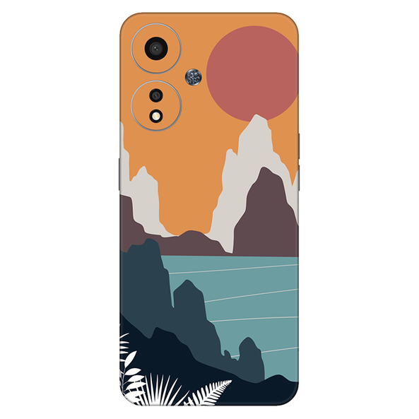 Oppo A Series Orange Sky Aesthetic Mobile Skin