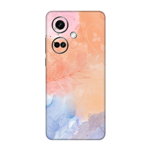 One Plus Nord CE Series Persian Orange Watercolor Mobile Skin