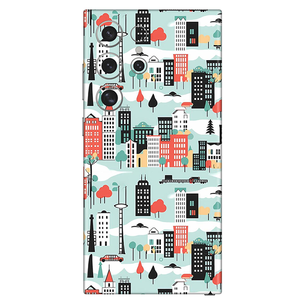 Samsung S23 Series Skyblue Street Mobile Skin