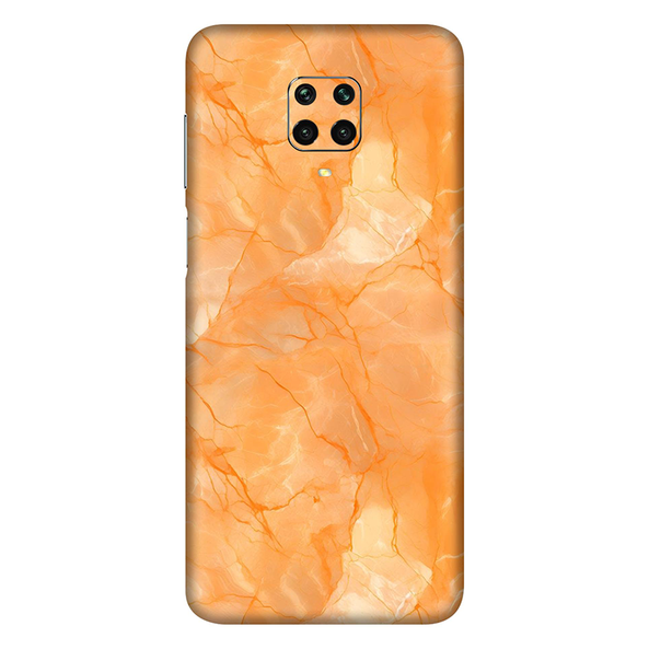 Xiaomi Redmi 9 Orange Marble Mobile Skin