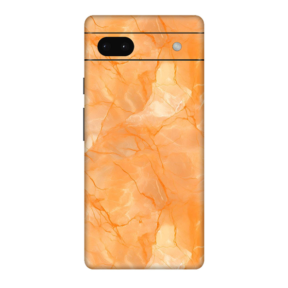 Google Pixel  6 Series Orange Marble Mobile Skin