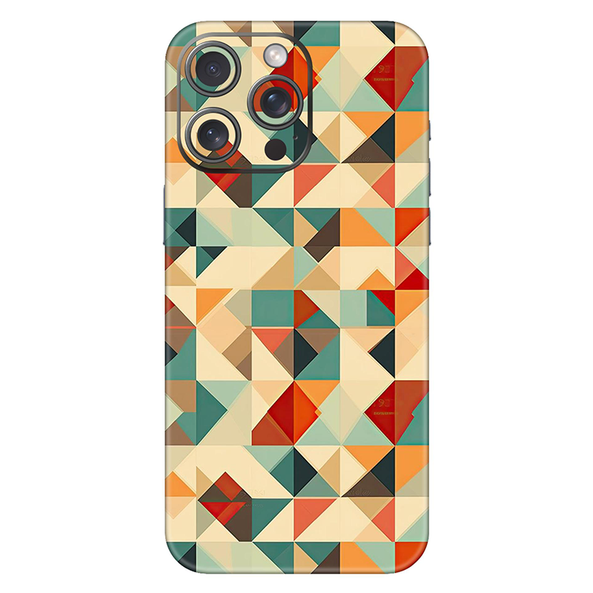 Iphone 15 Series Multicolored Square Geometric Mobile Skin