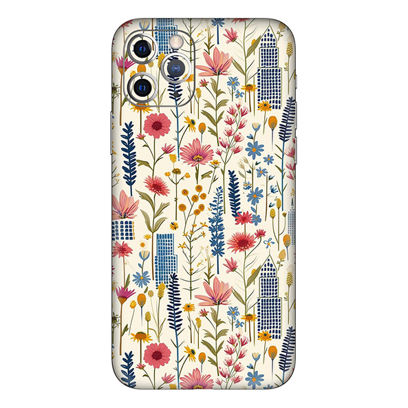 Iphone 11 Series Pink Floral City Mobile Skin