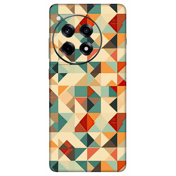 Oneplus 12 Sereis Multicolored Square Geometric Mobile Skin