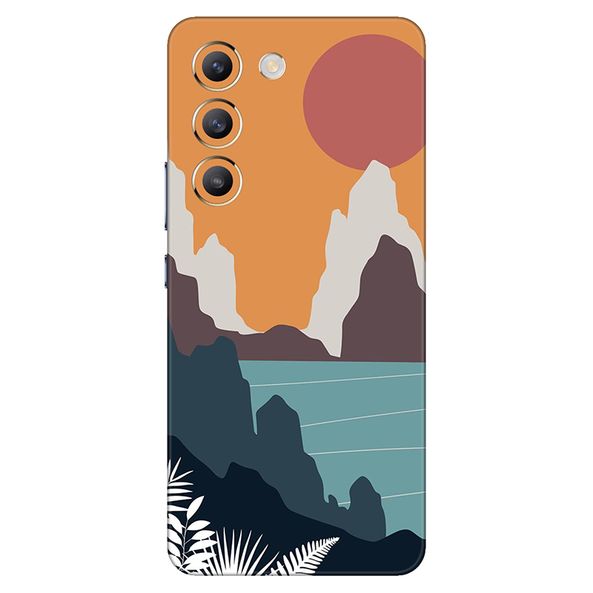 Vivo Y series Orange Sky Aesthetic Mobile Skin