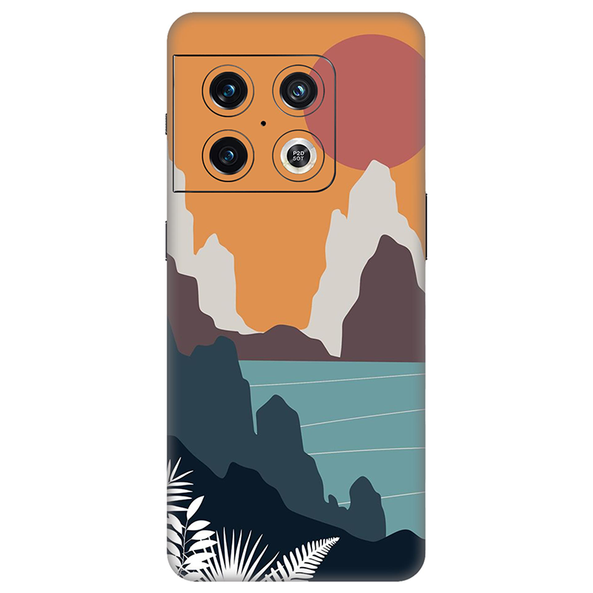 One Plus 10 Series Orange Sky Aesthetic Mobile Skin