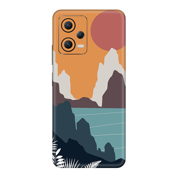 Poco X5 Series Orange Sky Aesthetic Mobile Skin