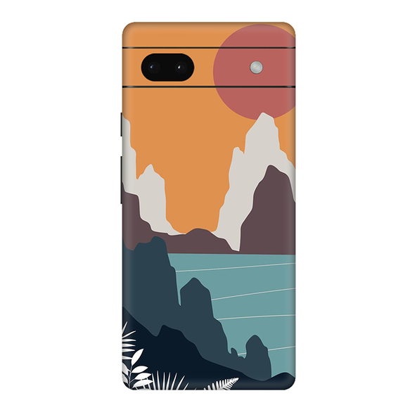 Google Pixel  6 Series Orange Sky Aesthetic Mobile Skin