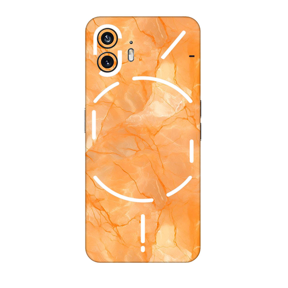 Nothing Series Orange Marble Mobile Skin