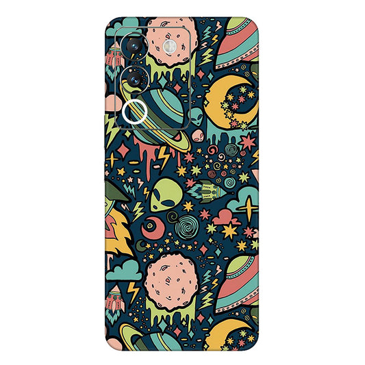 Vivo Y series Space Doodle Lovely Aesthetic Space Mobile Skin