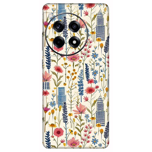 realme 12 Series Pink Floral City Mobile Skin