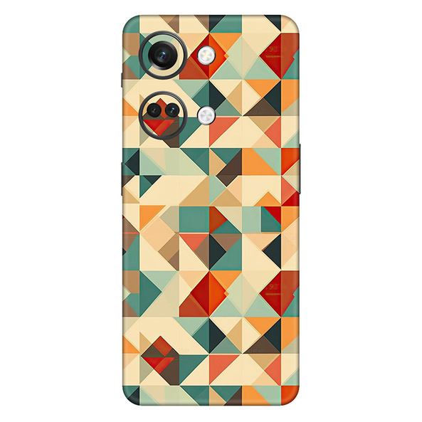 OnePlus Nord 3 Series Multicolored Square Geometric Mobile Skin