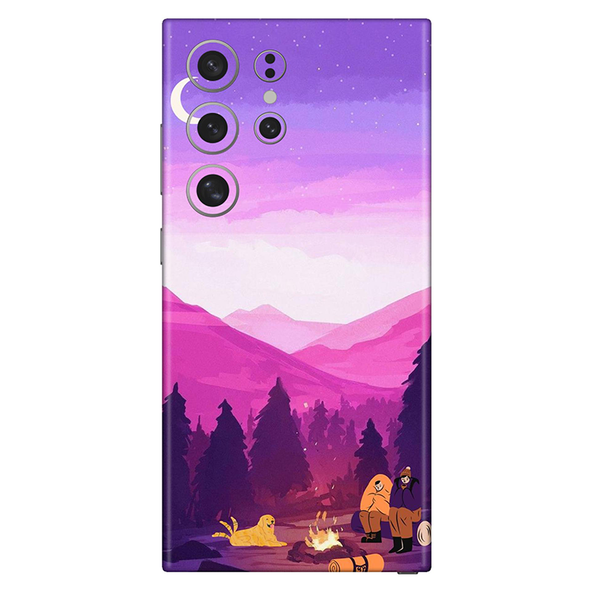 Samsung S24 Series Pink Sky Aesthetic Mobile Skin