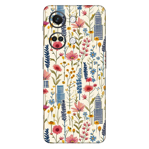 OnePlus Nord 3 Series Pink Floral City Mobile Skin