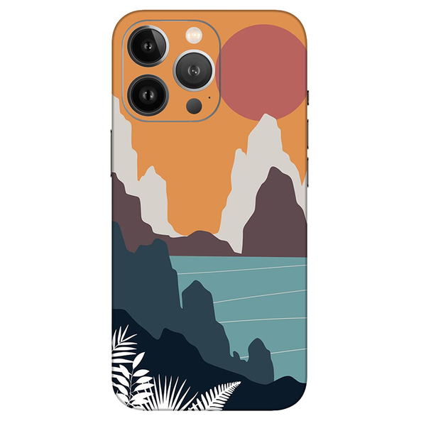 Iphone 12 Series Orange Sky Aesthetic Mobile Skin