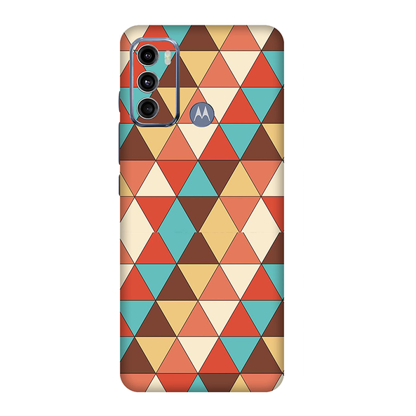 Motorola G Series Seamless Multicolored  Triangle Mobile Skin