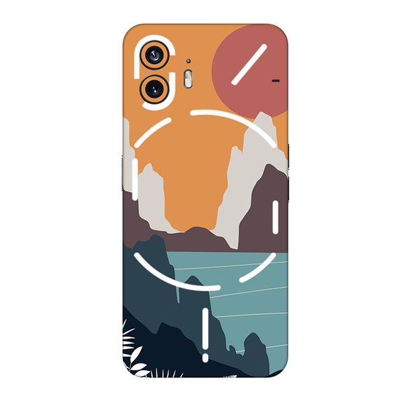 Nothing Series Orange Sky Aesthetic Mobile Skin