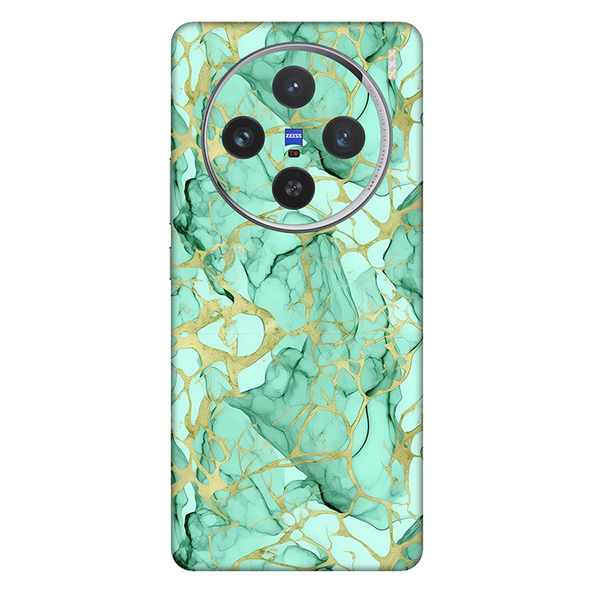 Vivo X series Pastel Green Mobile Skin