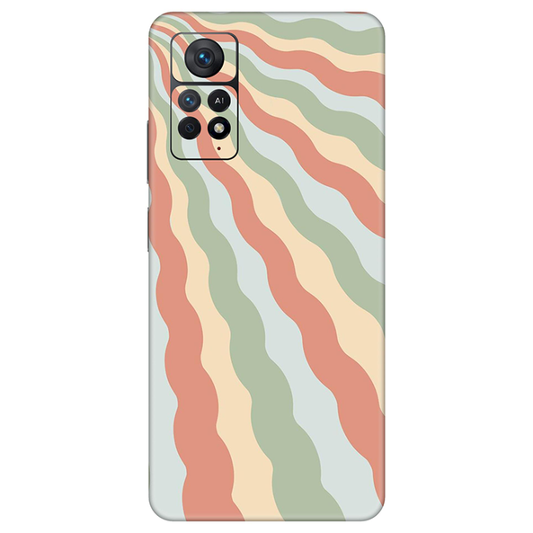 Xiaomi Redmi Note 11 Series Peach Retro Waves Mobile Skin