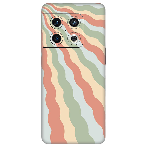 One Plus 10 Series Peach Retro Waves Mobile Skin