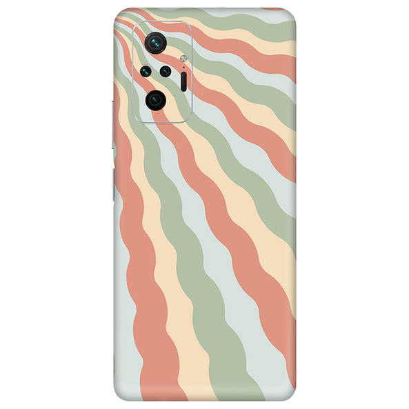 Xiaomi Redmi Note 10 Series Peach Retro Waves Mobile Skin