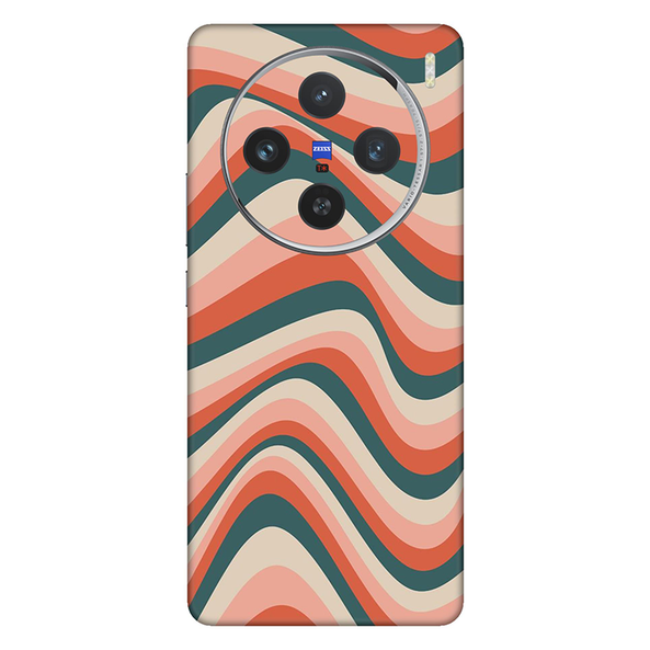 Vivo X Series Peachy Teel Blue Mobile Skin