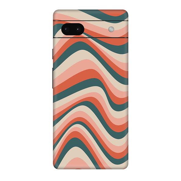 Google Pixel  6 Series Peachy Teel Blue Mobile Skin