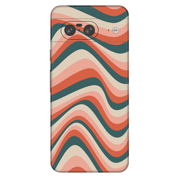 Google Pixel 8 Series Peachy Teel Blue Mobile Skin