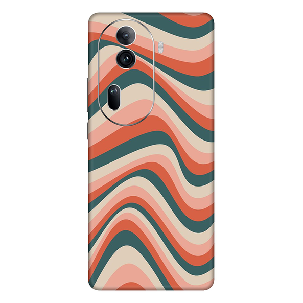 Oppo Reno Series Peachy Teel Blue Mobile Skin