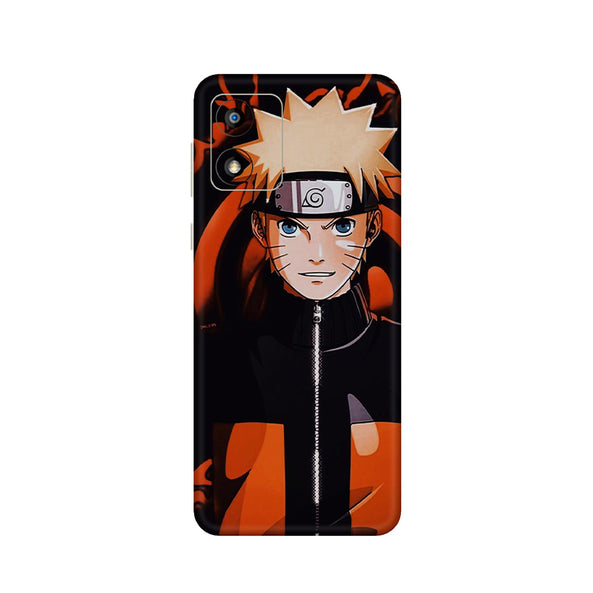 Motorola E Series Naruto Orange & Black Mobile Skin