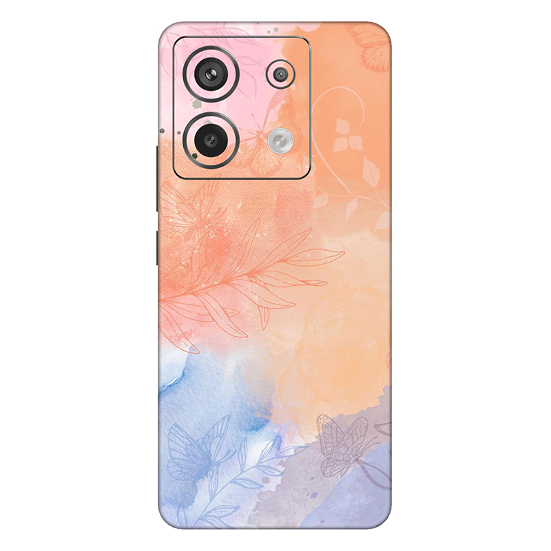 Xiaomi Redmi Note 13 Series Persian Orange Watercolor Mobile Skin