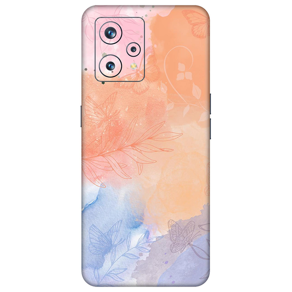 Realme 9 Series Persian Orange Watercolor Mobile Skin