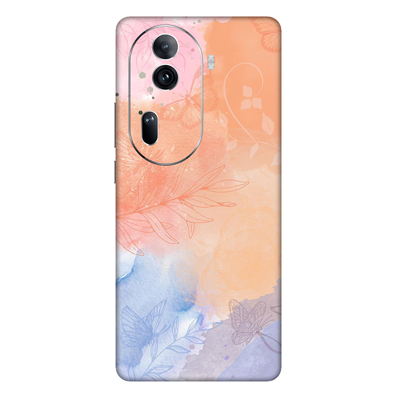 Oppo Reno Series Persian Orange Watercolor Mobile Skin