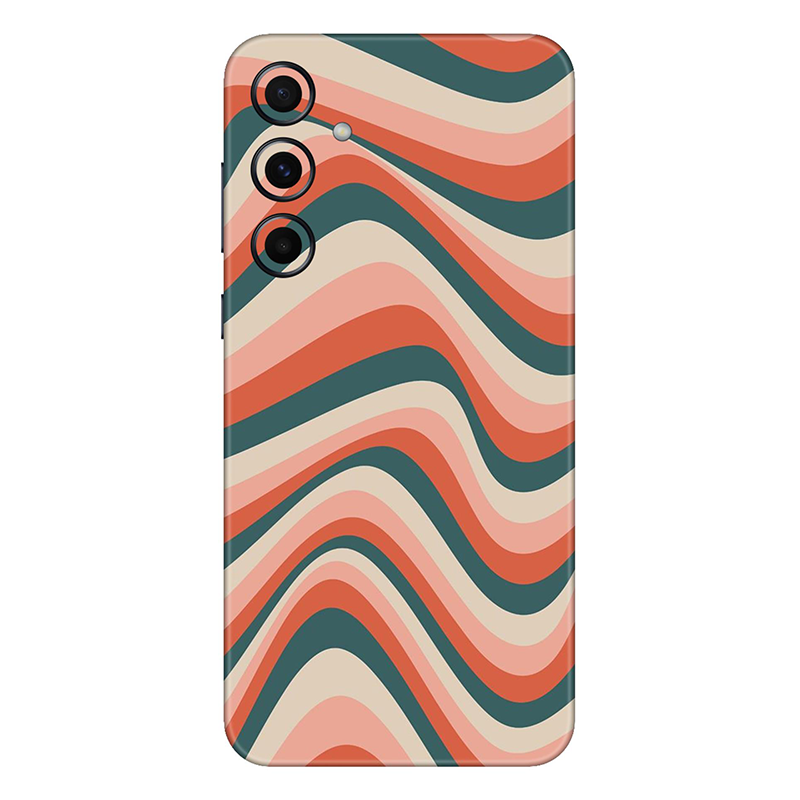 Samsung A series Peachy Teel Blue Mobile Skin