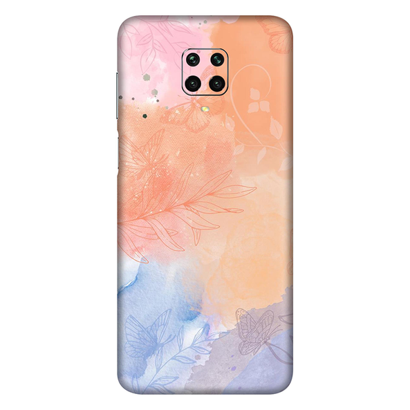 Xiaomi Redmi 9 Persian Orange Watercolor Mobile Skin