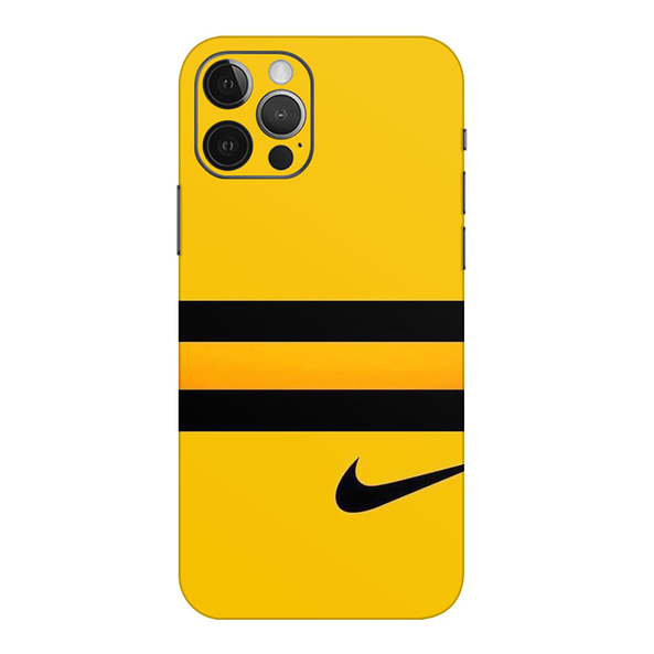 Iphone 12 Series Nike Yellow Mobile Skin