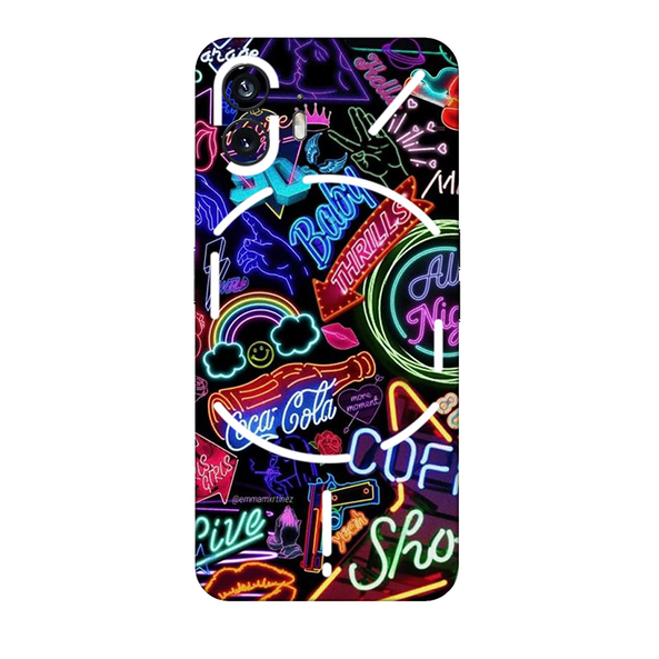 Nothing Series Neon Mobile Skin Mobile Skin