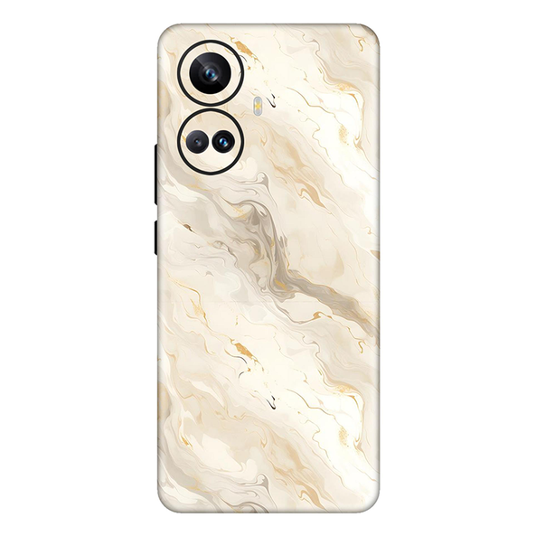 realme 10 Series Apricot Shade Marble Mobile Skin