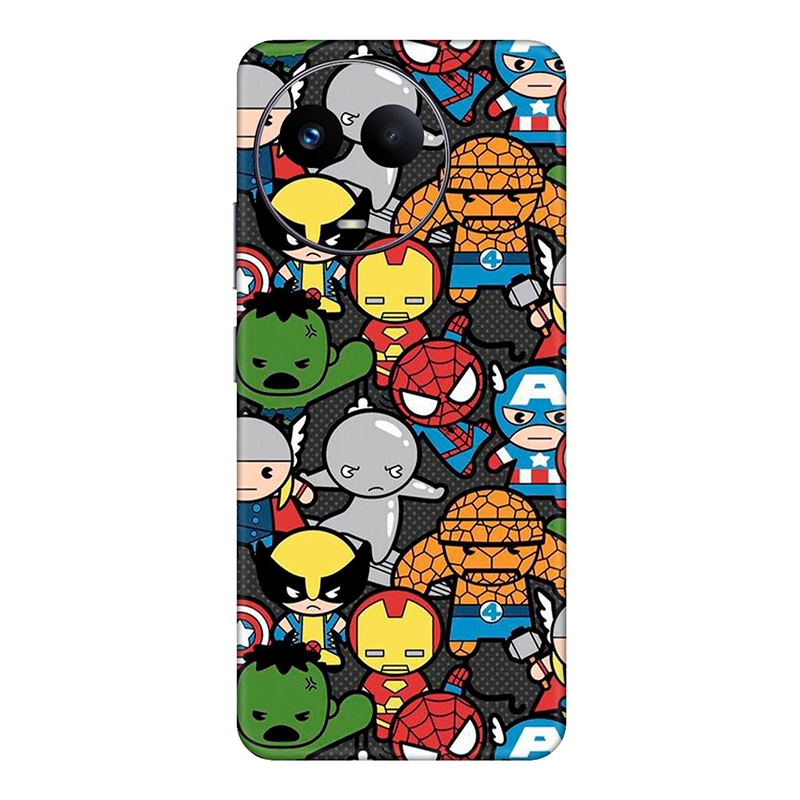 Realme C Series Avengers Doodle Mobile Skin