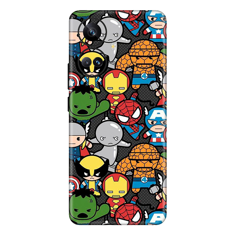 realme 10 Series Avengers Doodle Mobile Skin